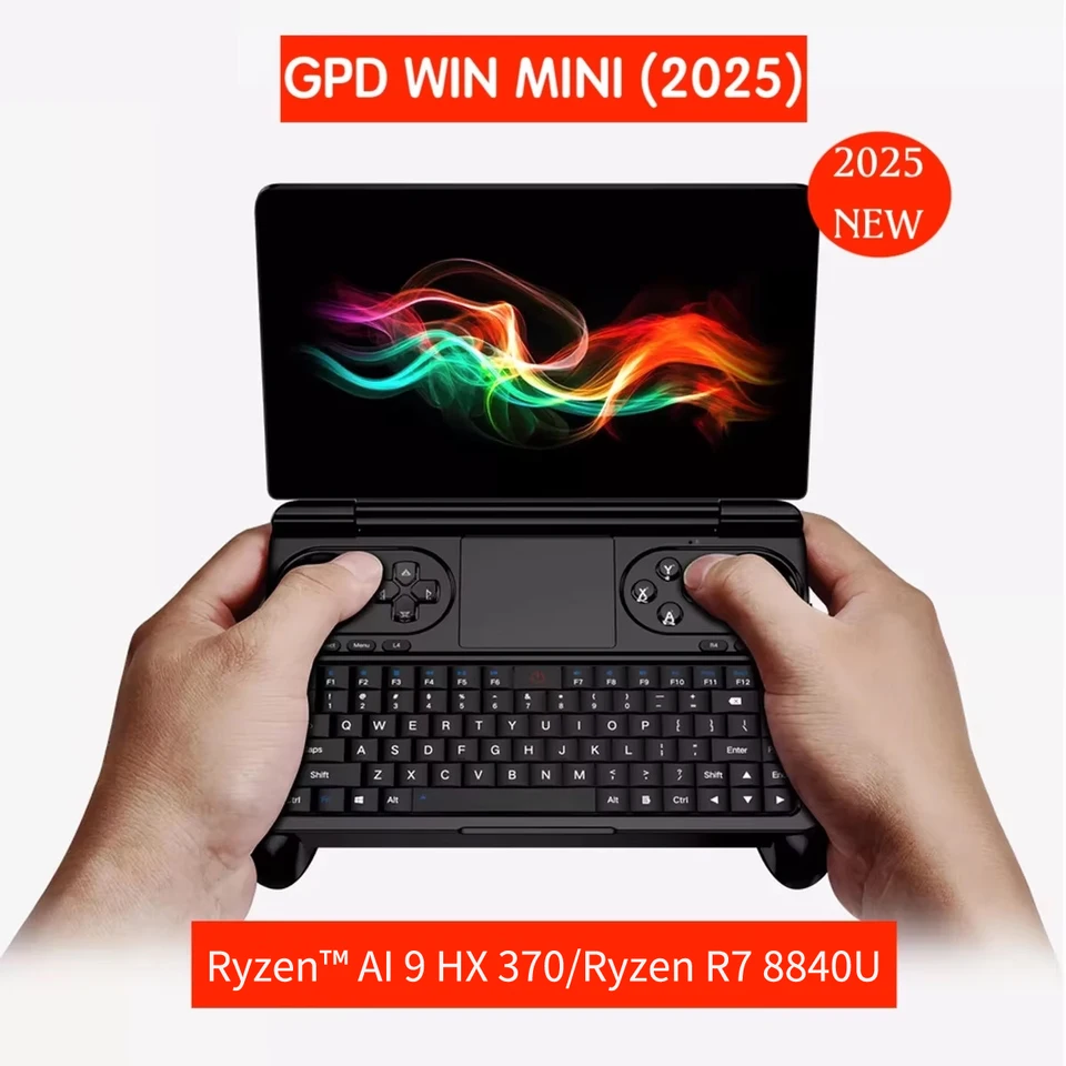 GPD WIN ミニ 2025 ライジン ™ AI 9 HX 370/Ryzen R7 8840U 7 インチ