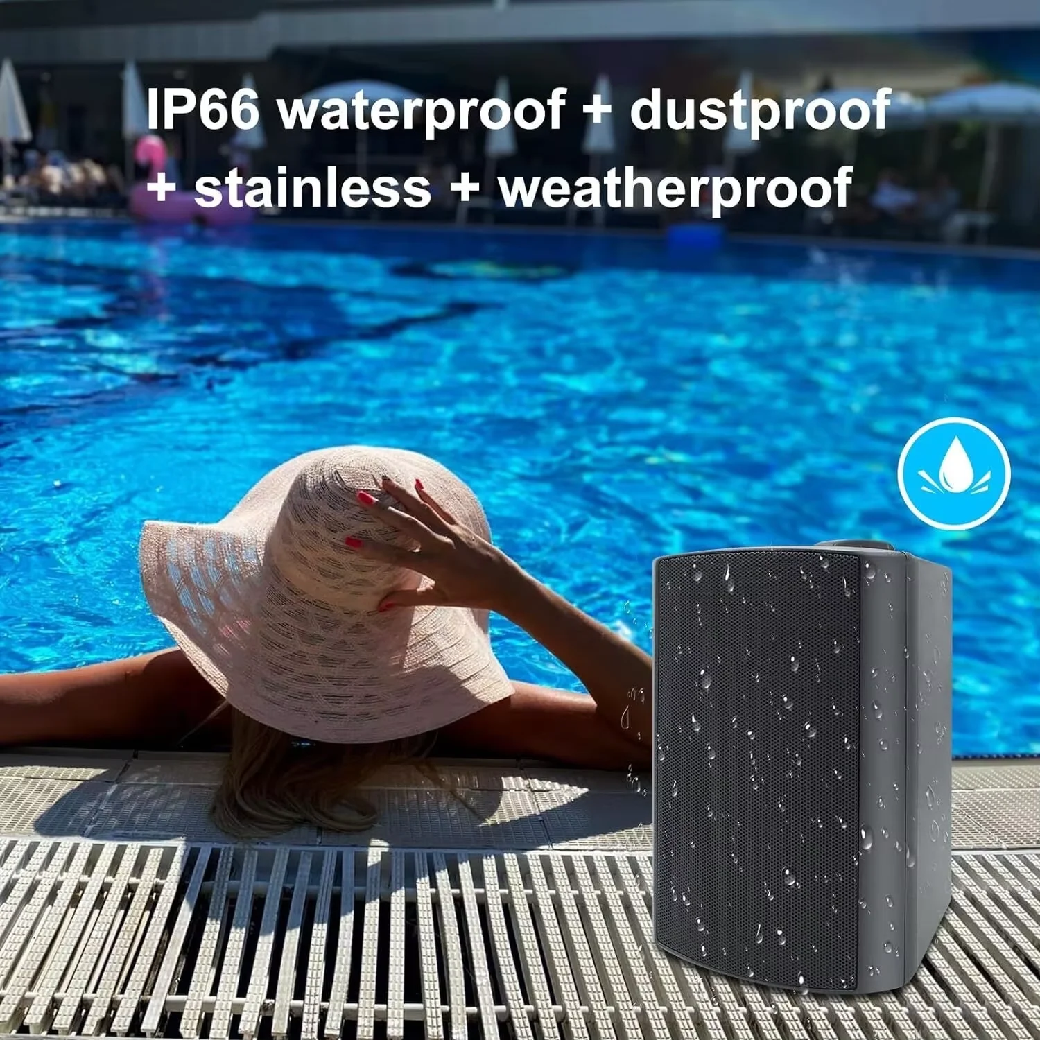 Herdio 2 قطعة 4 ''200 واط جدار جبل في الهواء الطلق...