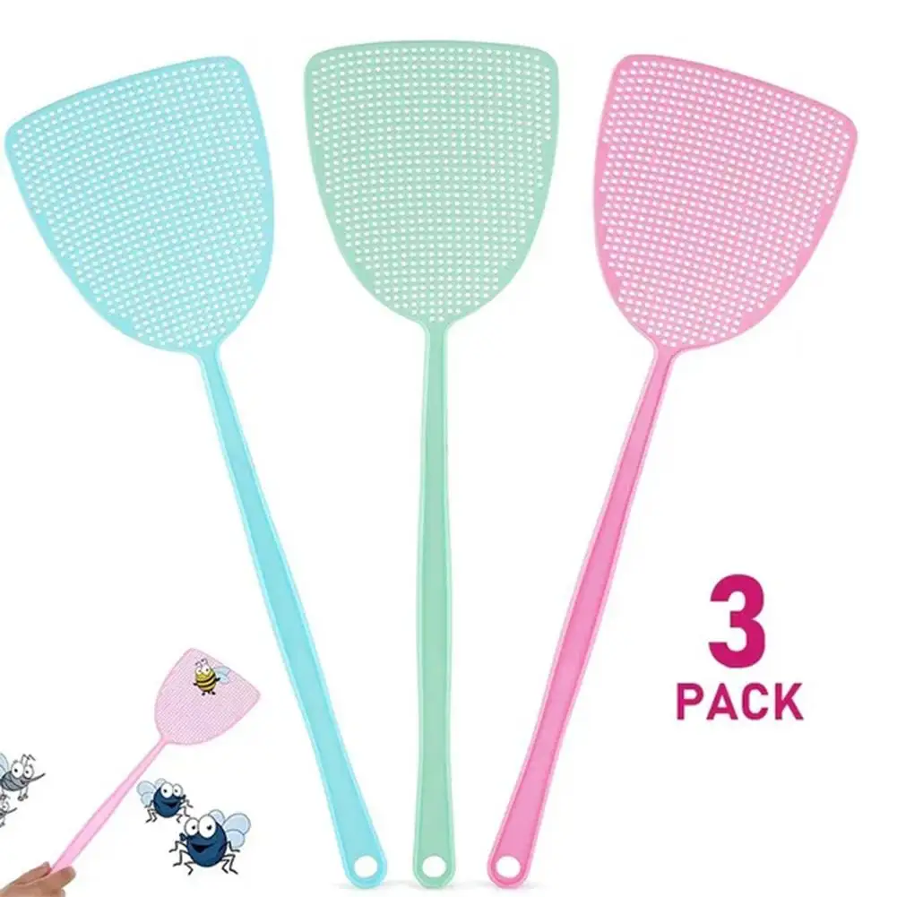 3pcs Telescopic Fly Swatters Retractable Manual Plastic Fly Swatter Prevent Pest Mosquito Flies Garden Home Mosquito Killing Art