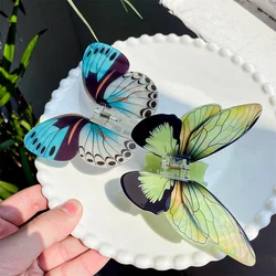 New Fashion simulation Butterfly Hairpin Geometric Crab Hairpin Sweet Hair Accessories Headwear Grab Clip Women Hair Accessories