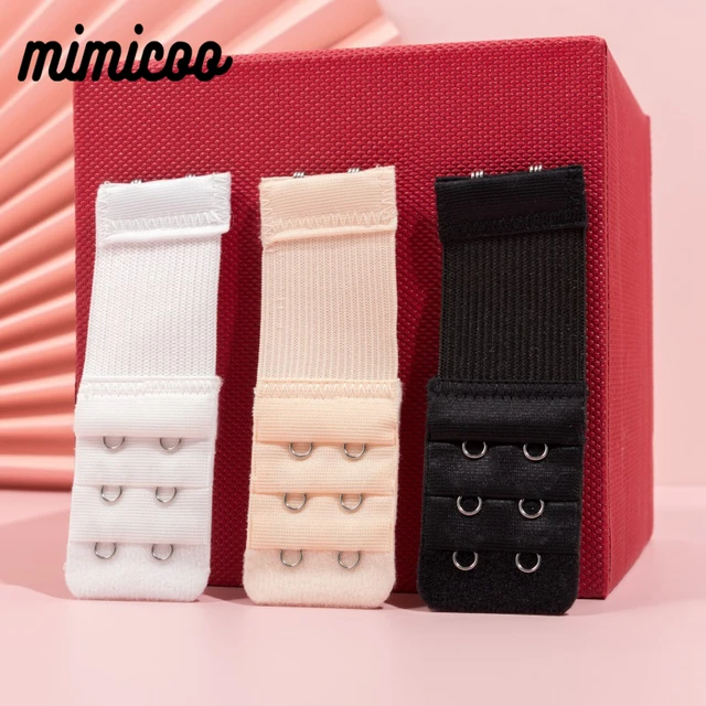 Women Bra Extension Strap Extenders 3 Rows 1/2/3/4 Buckles Elastic Bra  Extender Hook Clip Adjustable Belt Buckle Bra Accessories