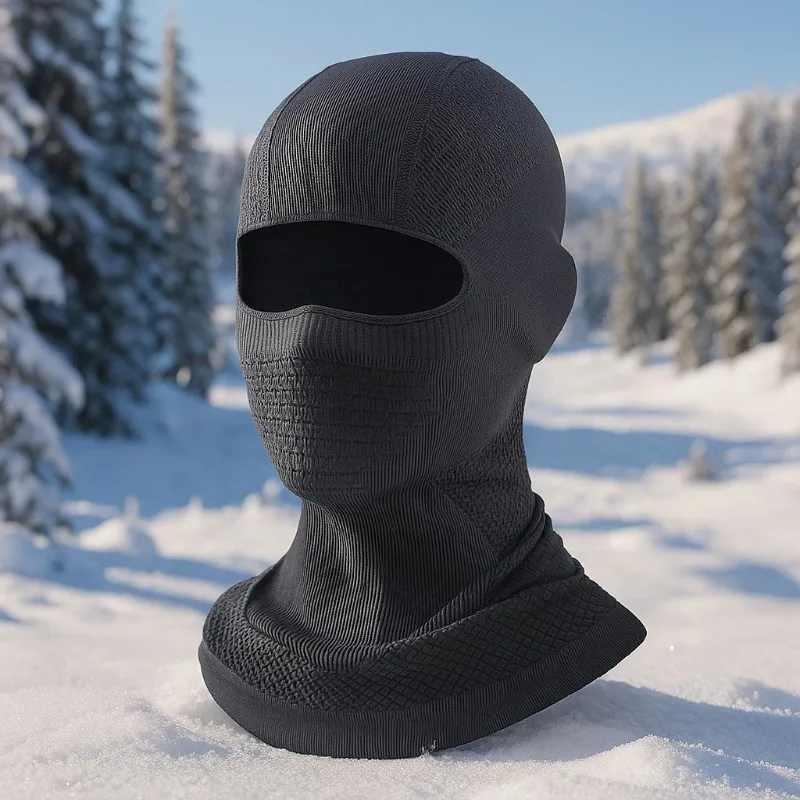 Winter Ski Mask for Men Balaclava Breathable Sweat Absorb High Elasticity Windproof Headgear Outdoor Sports Cycling Motorcycle