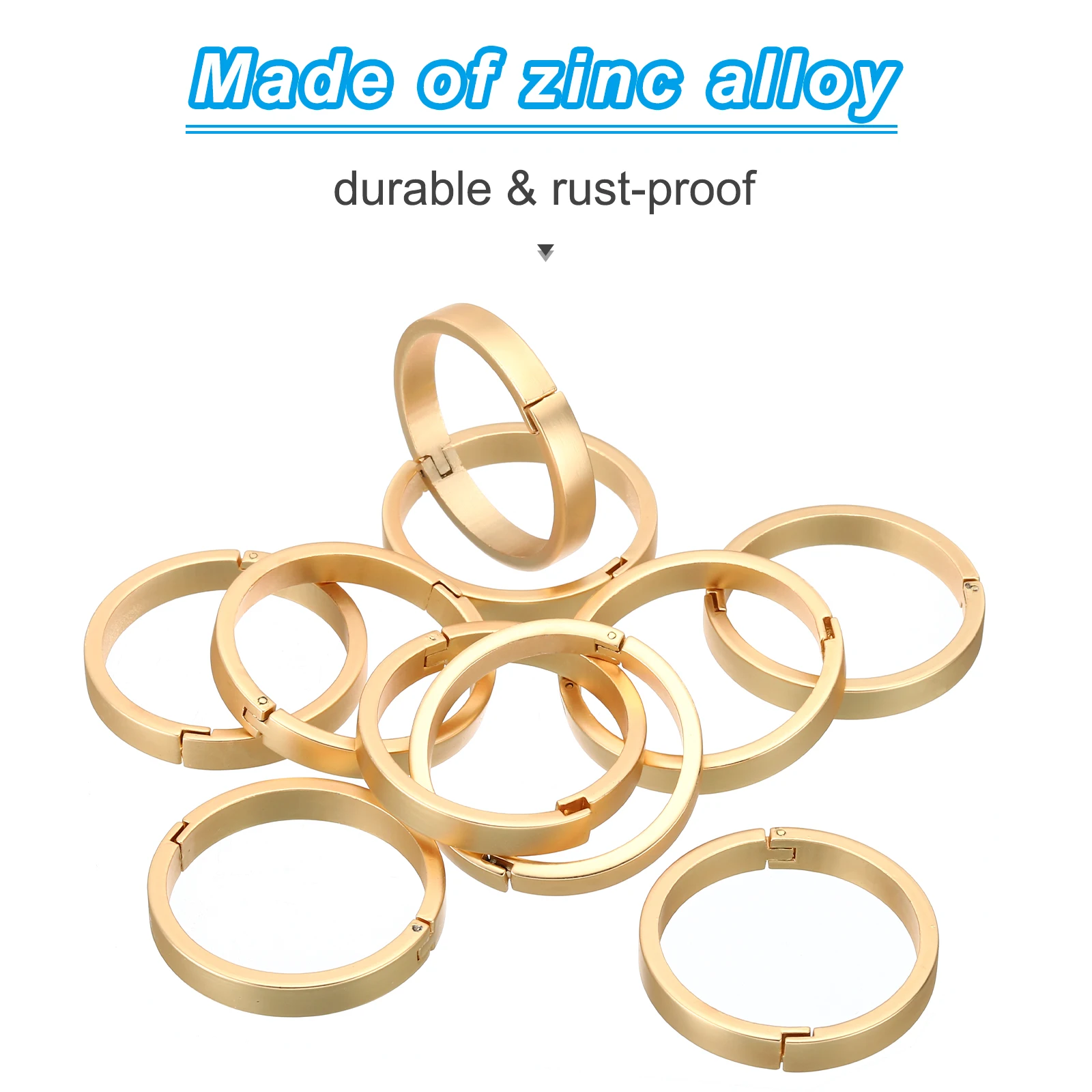 5/10Pcs Metal Ring Binder 20-53mm DIY Loose-leaf Book Hoops Opening Binder Rings Office Binding Supplie Photo Albums Calendar