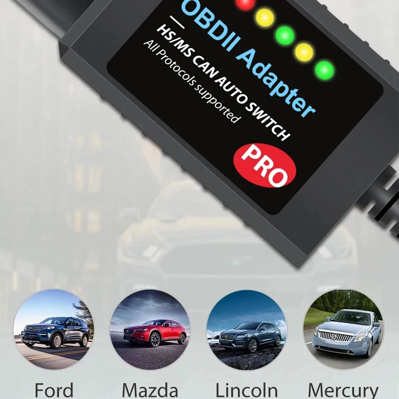 FORScan Pro ELM327 V1.5 For Ford Coding Car Diagnostic Tool HS/ MS CAN Auto Switch USB OBD2 Scanner Adapter 4