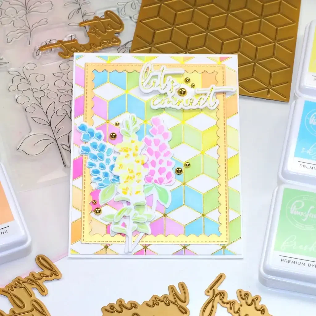 HOT SALE Cutting Hexagons and cubes Dies Scrapbook Diary Decoration Embossing Template DIY Greeting Card Handmade