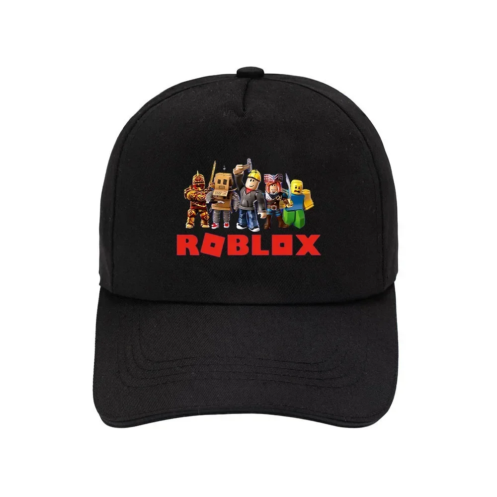 Roblox 블랙 파우더 야구 모자, 게임 주변 모자, 학생 태양 모자, 한국 버전, 남녀 야구 모자, 인기