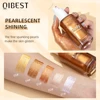 QIBEST 5 Colors Body Face Liquid Highlighter Glitter Makeup Glow Face Contour Shimmer Illuminator Ginger Highlight Cosmetics 6