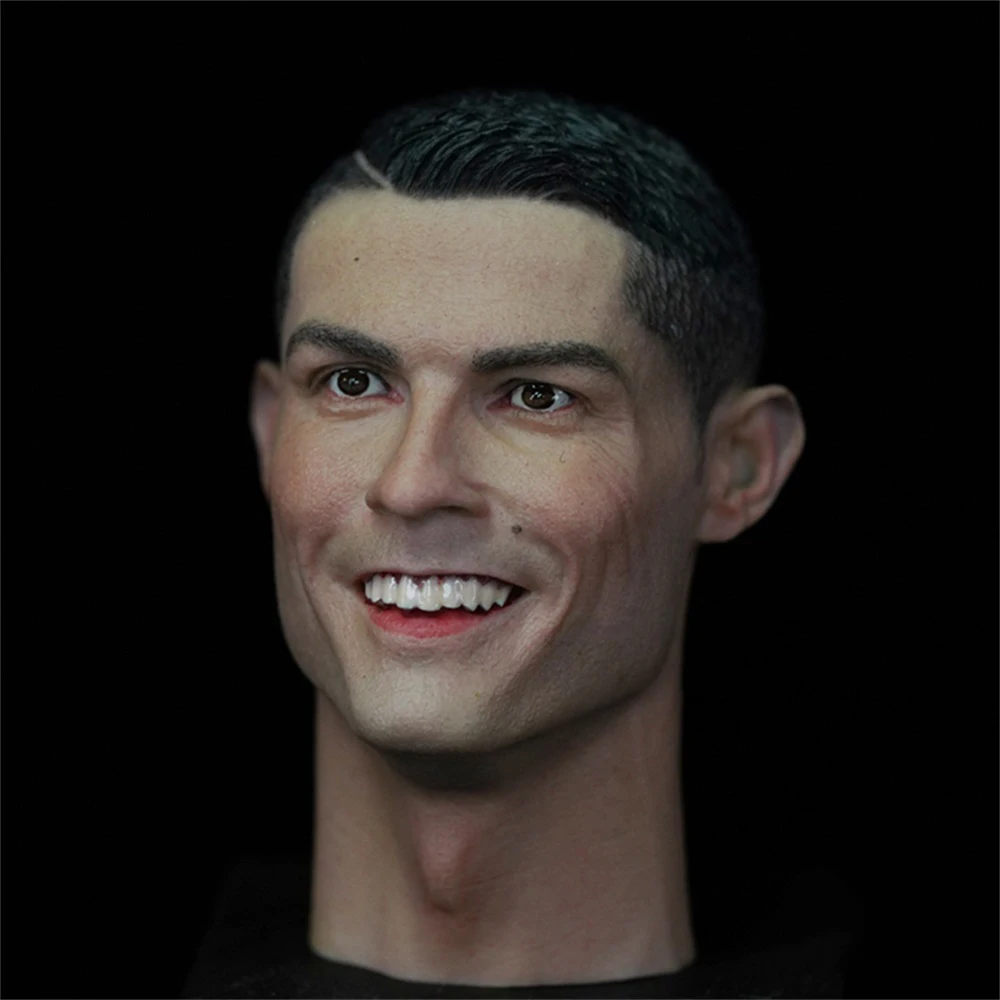 

Best Sell 1/6 Hand Painted Soccer Match Sport Player Ronaldo Male Lifelike Head Sculpt Carving for 12'' PH TBL Action Figure