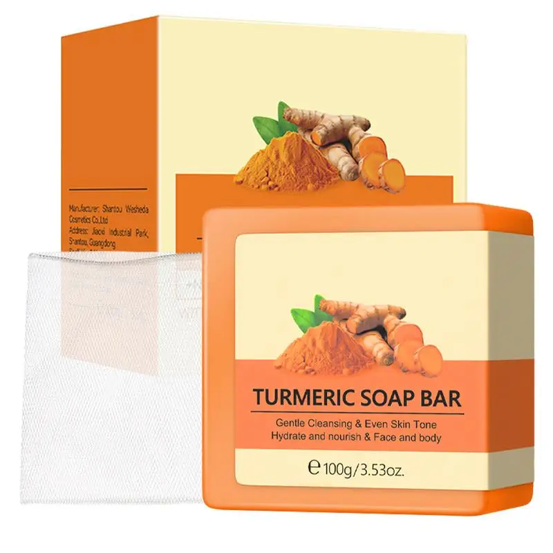 

Turmeric Soap Essential Oil Whitening Soap face cleaner Anti Acne Whitening Skin Lightening Face Remove Pimples Dark Spots soap