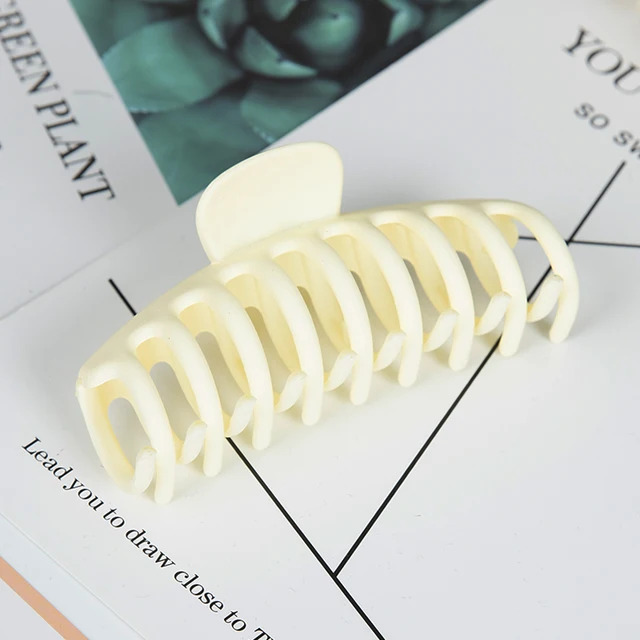 Hot Sale Solid Color Claw Clip Large Barrette Crab Hair Claws Bath Clip Ponytail Clip For Women Girls Hair Accessories Gifts X7-7-11cm