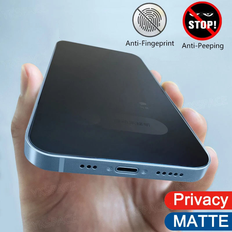 Enhanced Privacy Matte Tempered Glass Screen Protector - 1 to 3 Pack