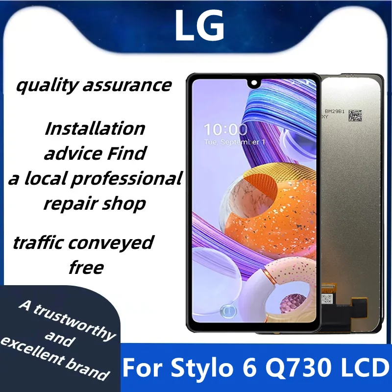 

For LG Stylo 6 Q730 LCD 6.8'' Touch Screen Digitizer Replacement With Frame For LG Stylo 6 Q730 Touch Screen Stylo 6 LCD Display