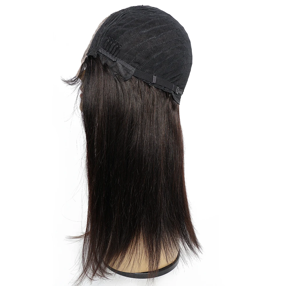 Middle Part 4x1 T Part Lace Closure Wig Straight Human Hair Wigs For Women Pre-Plucked With Baby Hair Peruvian Hair Wigs Remy