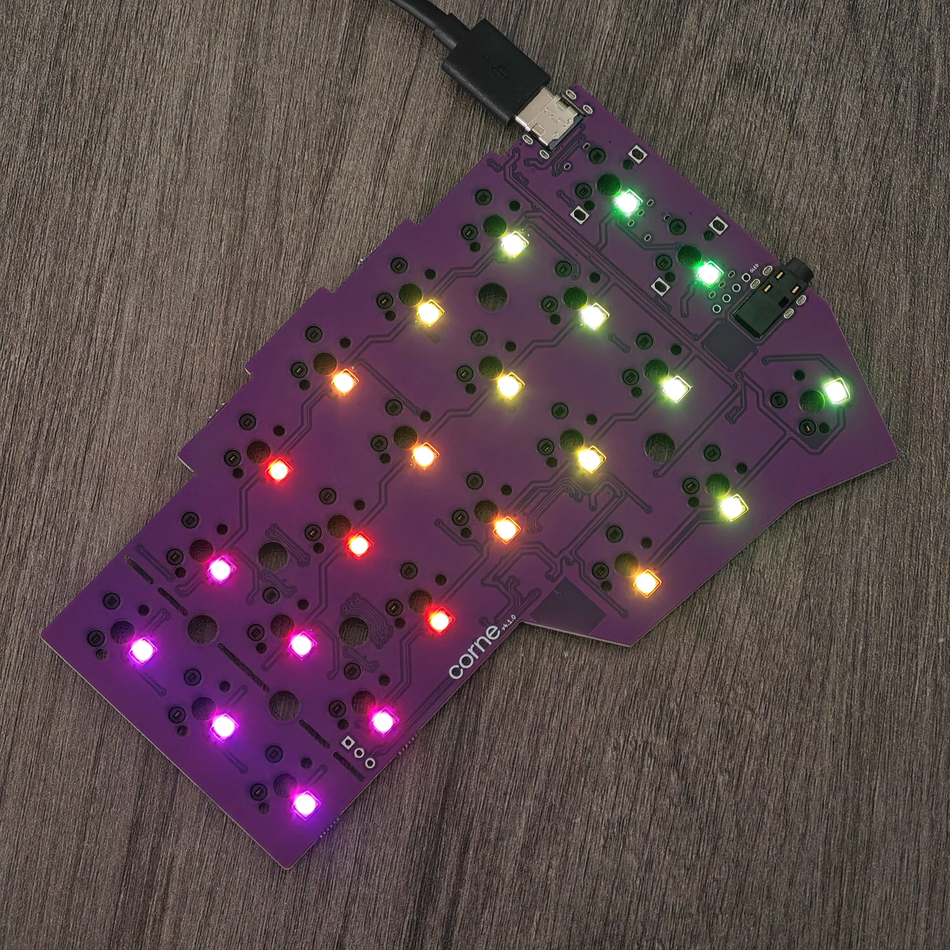 YMDK Corne V4.1 分割 46 キー人間工学 40% レイアウトホットスワップ