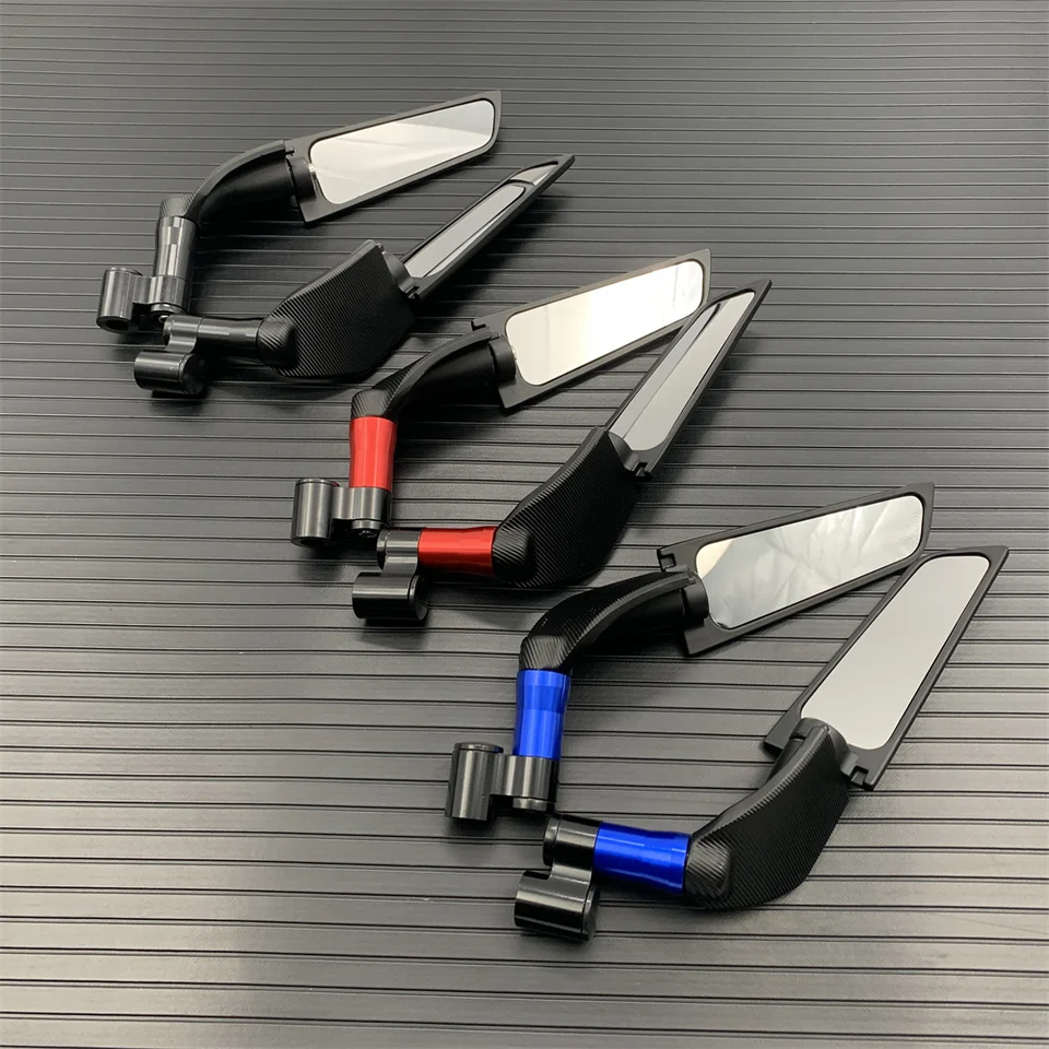 Espejos Retrovisores De Moto Stealth Winglet - Aleación De Aluminio, Ajustables, Rosca M8/M10