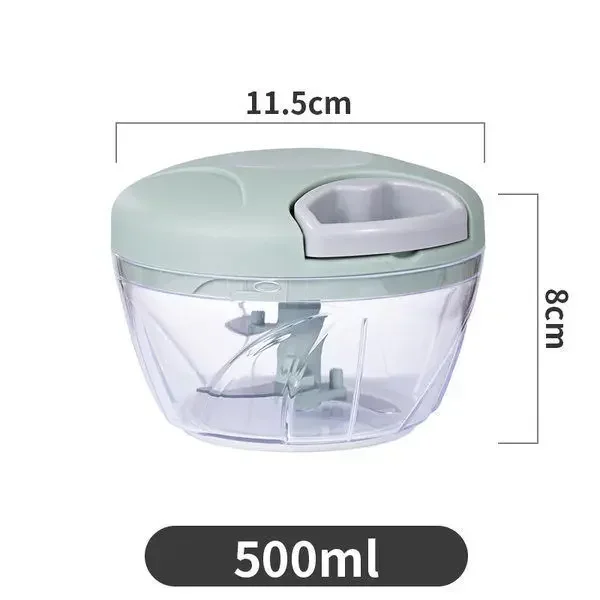 500/900ML Hand Chopper Manual Rope Food Processor Silcer Shredder Salad Maker Garlic Onion Cutter Kitchen Tool Accessories 12