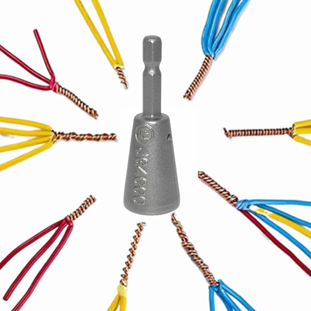 Wire Twisting Tools Hexagonal Handle Electrician Quickly Wire Twister Spin Twist Wire Connector Socket for Power Drill Drivers 3