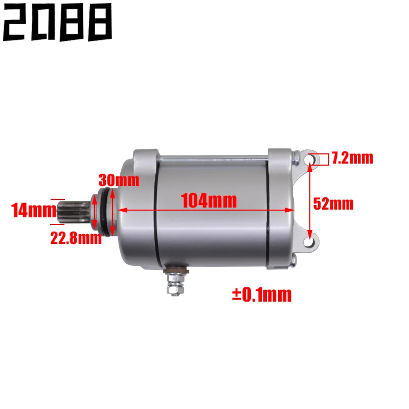 Motorcycle Engine Electric Starter Motor For Zongshen Lifan Loncin CG200 CG250 CG 200 250 Reversal Motor Engine Spare Parts