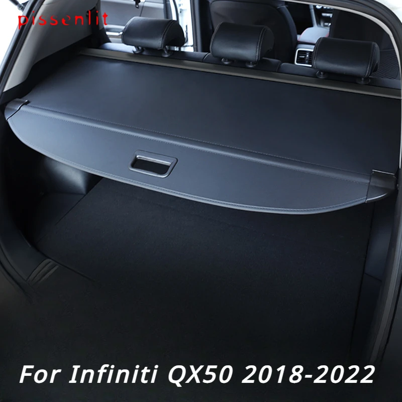 

Trunk Cargo Cover For Infiniti QX50 2018-2022 Security Shield Rear Luggage Curtain Retractable Partition Privacy Car Accessories
