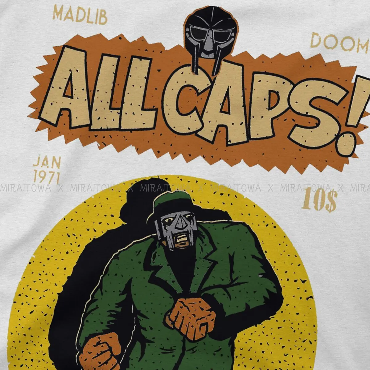 All Caps Madlib Style TShirt Mf Doom American Underground
