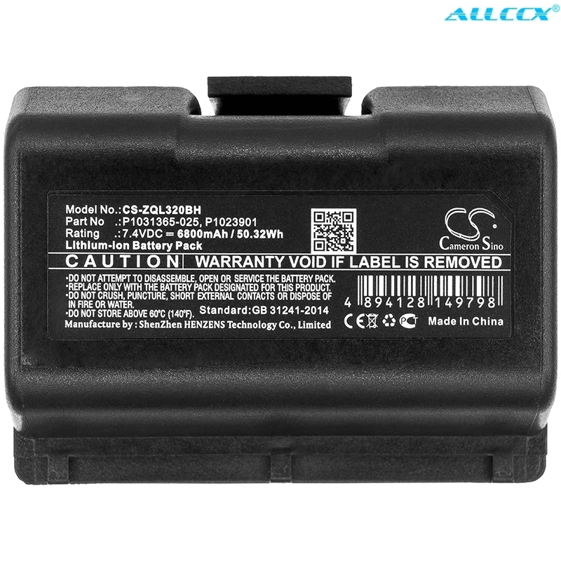 Bateria para Zebra Cameron Sino 6800mah Qln220 Qln320 Zq510 Zq520 Zq500 Zr628 Zr638 Zq610 Zq521 Qln220hc Zq620hc 4400mah - 5200mah - Image 3