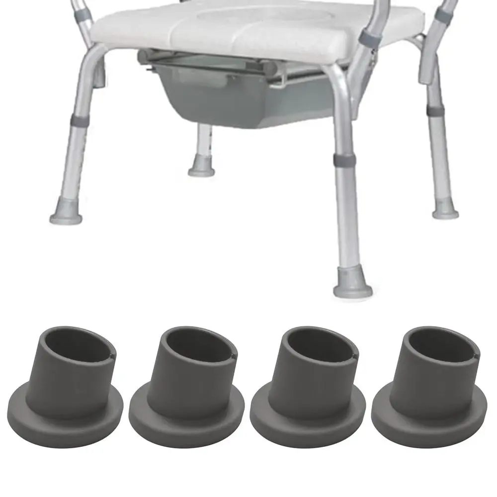Rubber Caps Anti-Slip Bath Chair Feet Accessories Durable Universal Shower Chair Tips Rubber Caps Bench Rubber Feet