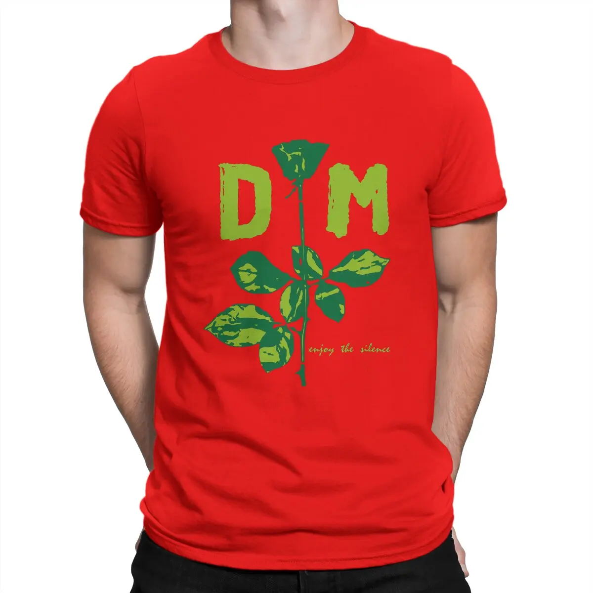 thumbnail image 1 of Camisetas Devotee Rose Green para hombre, camisetas casuales Depeche Cool Mode, camisetas de manga corta con cuello redondo, camisetas estampadas de algodón, 1 of 7
