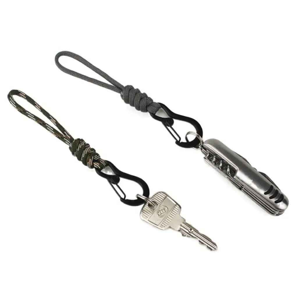 

Высокояркий карабин-шнур с защитой от потери, многофункциональный парашютный шнур, износостойкий устойчивый Плетеный брелок