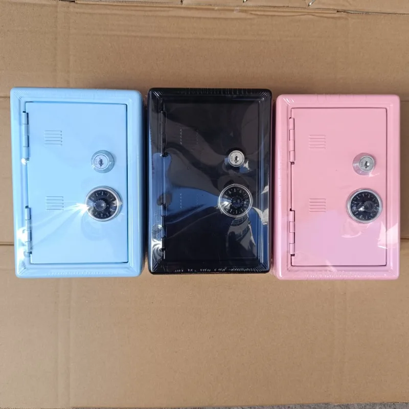 New Creative Portable Piggy Bank Storage Box Small with Key Storage Box Change Box with Lock Piggy Bank Secret Storage