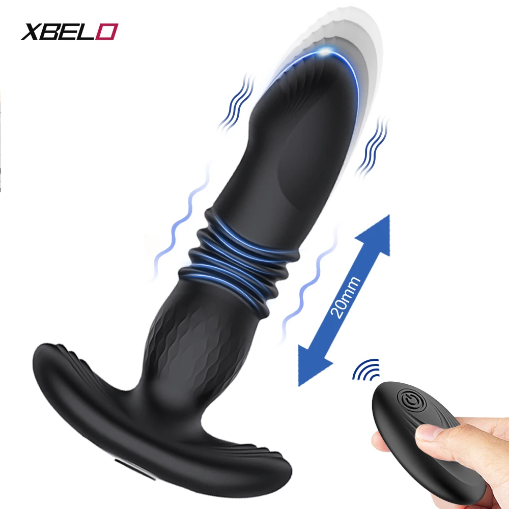 Stieß Anal Vibrator Männer Bluetooth APP Vibrator Fernbedienung Teleskop Prostata-massagegerät Männlichen Prostata Stimulator 1
