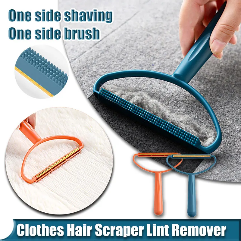 Clothes Hair Scraper Portable Double Sided Lint Remover Pet Hair Remover Manual Lint Roller Carpet Coat Sweater Clean Brush lint remover,lint roller,clothes lint remover,hair scraper