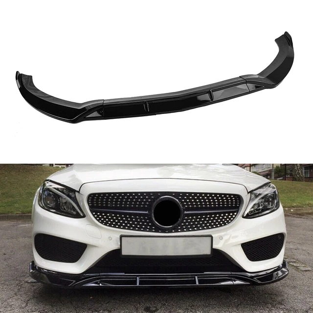 Auto Frontlippe Frontspoiler für Benz C Class W206 C200 C300 Sport 2D 4D  2019 2020, Auto Front Stoßstangen Lippen Spoiler Bodykit, Auto Frontspoiler  Frontstoßstange Lippe Splitter : : Auto & Motorrad