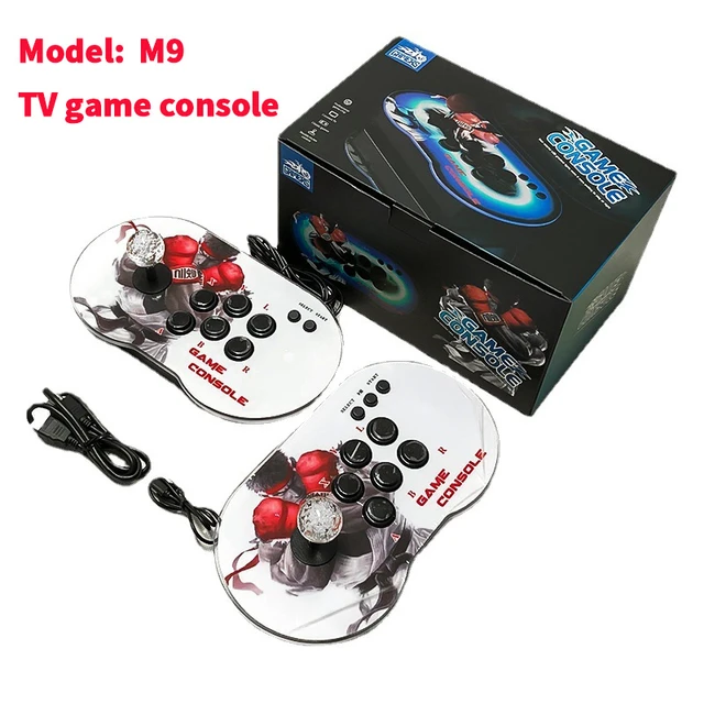 Retro Video Game 10000 Games Console Joystick with PS1 /GB/CPS/FC Games M9 4k 64G Portable Game Controller Video Game Consoles - AliExpress