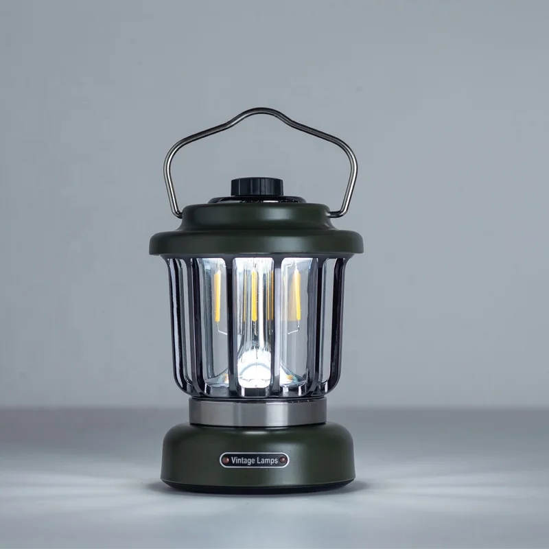

Rechargeable Retro Camping Lights Elegant LED Lanterns Portable Work Light