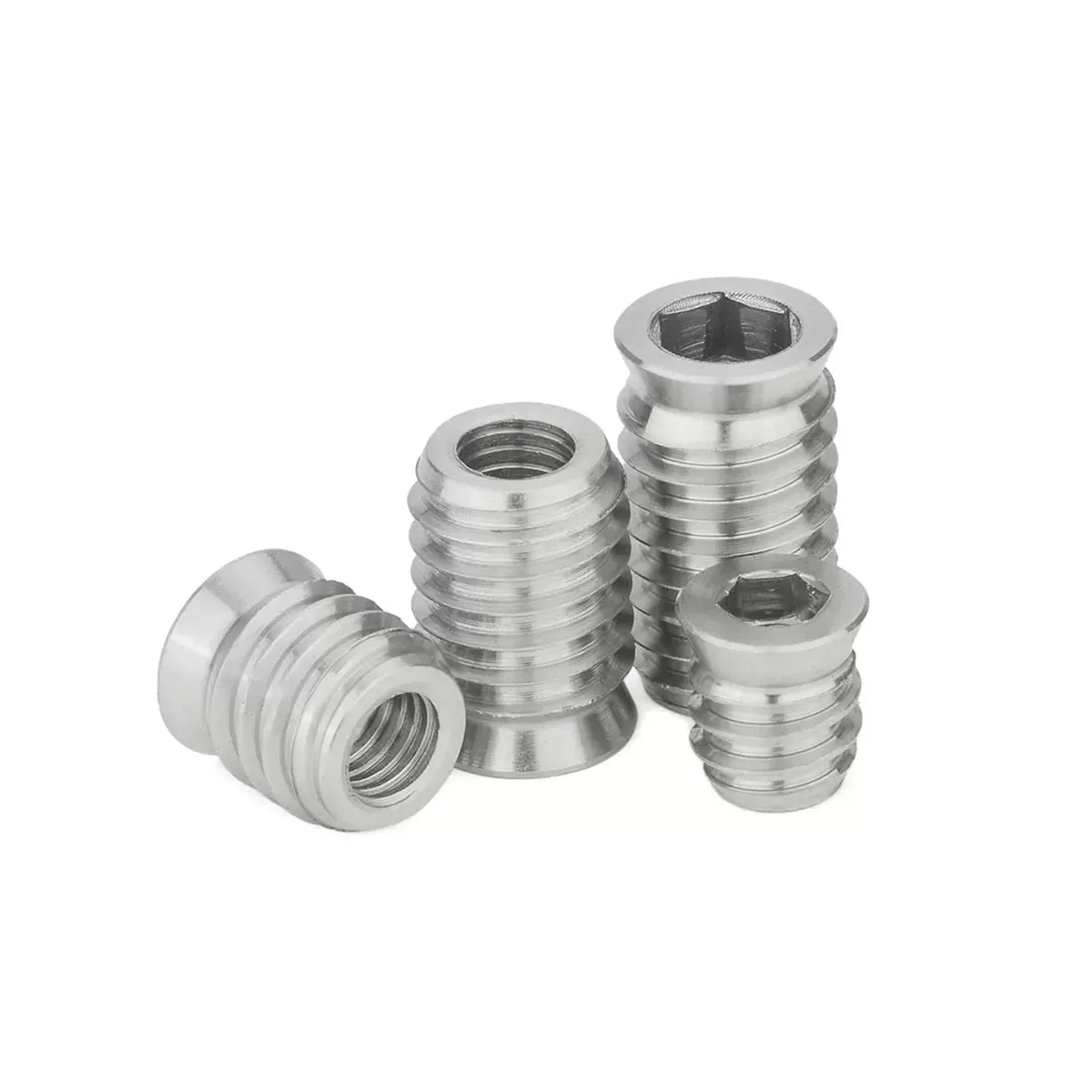 

304 Stainless Steel Hexagonal Countersunk Head With Internal And External Teeth Embedded Furniture Nuts