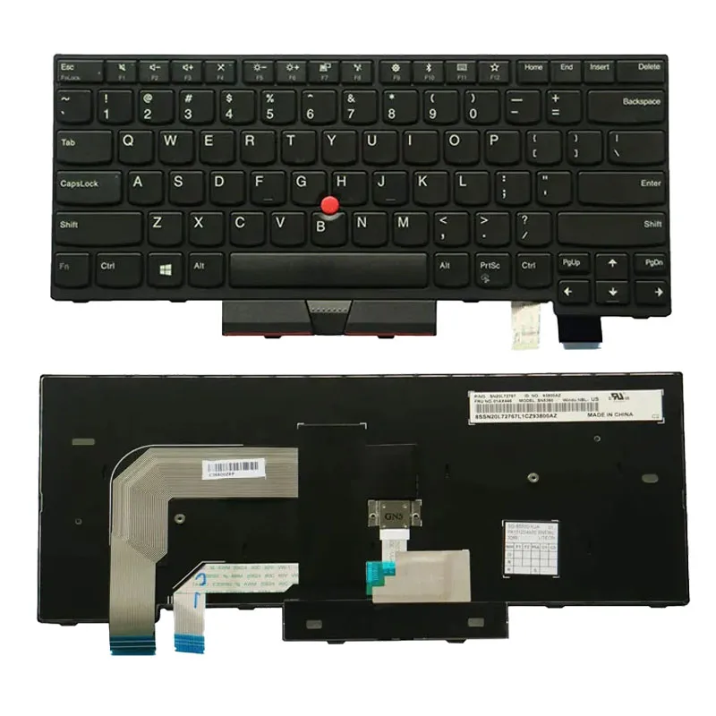 Per Lenovo Thinkpad T470 T480 A475 A485 Tastiera Araba Senza Retroilluminazione