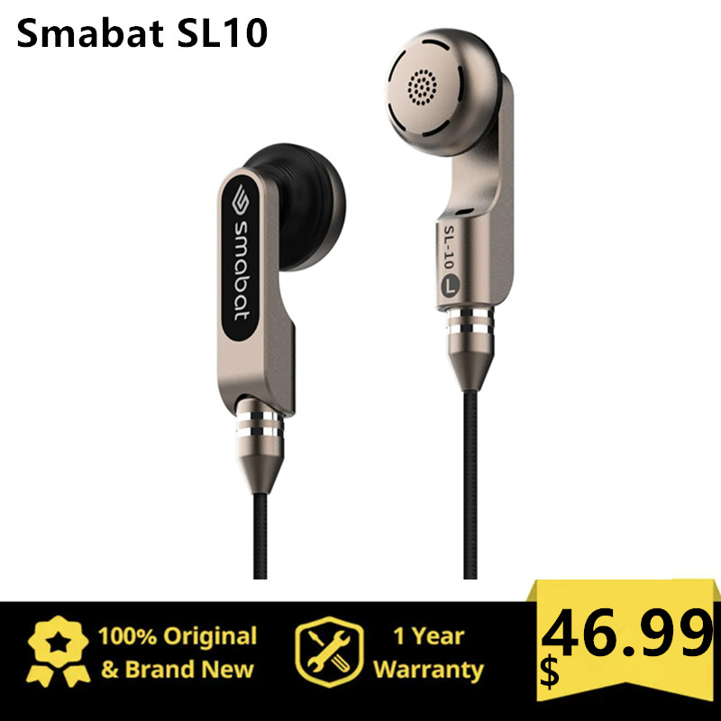 Smabat SL10 In Ear Monitors Two-way Dual-motion Coil Detachable MMCX 3.5mm/ CX31993 HD Digital DAC Type-C Plug  Wired HiFi IEM
