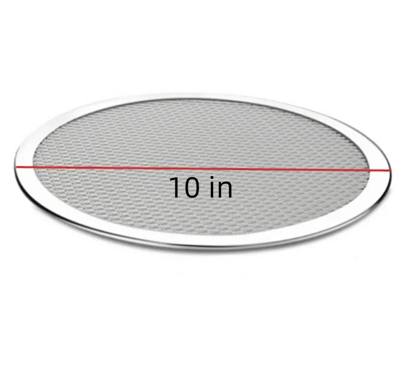 10/12 zoll Nicht Stick Pizza Bildschirm Pan Backblech Neue Aluminium Metall Net Backformen Küche Werkzeuge Pizza Pan schälen Pizza Stein Cocina