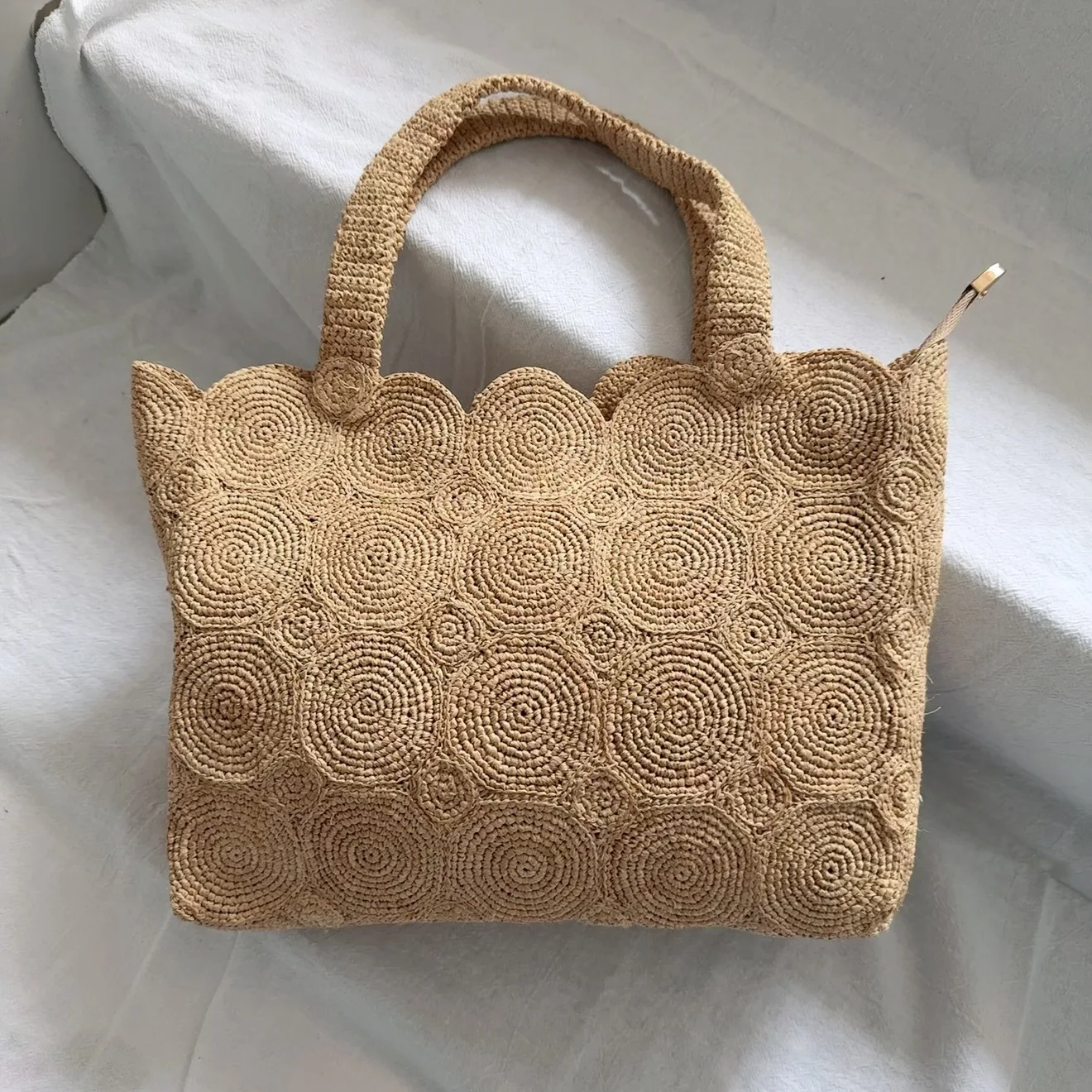 Casual Hollow Straw Bag Large Capacity Tote Designer Soft Lafite Woven Women Shoulder Bags Summer Beach Handbags Big Shopper Bag