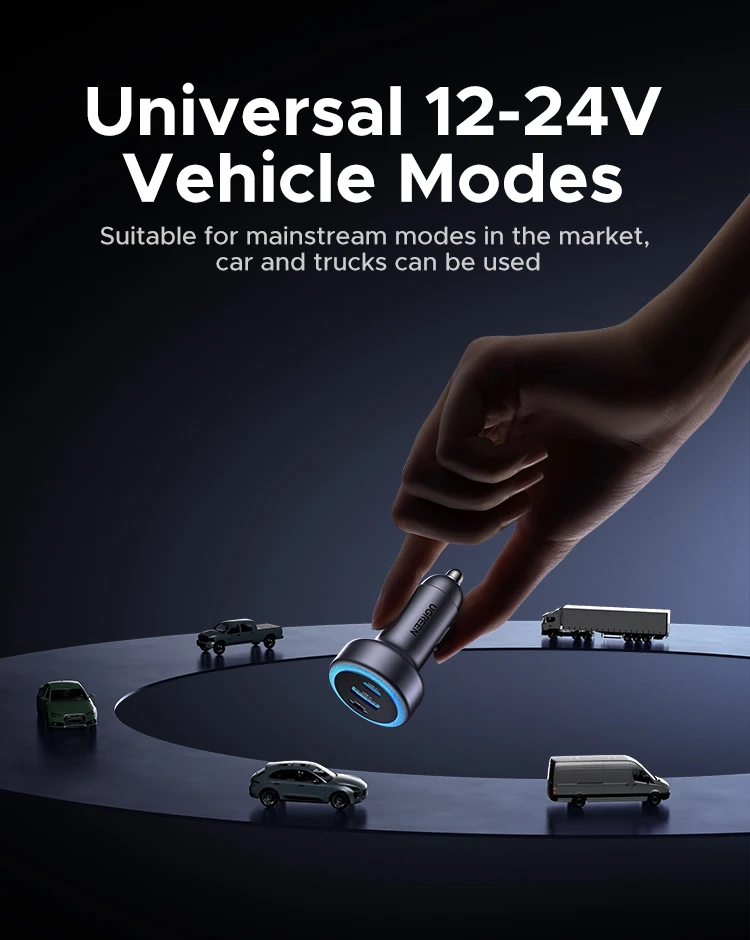 UGREEN Car Charger PD30W USB C Fast Charger for iPhone 17 16 Fast Charging for Mobile Phone USB C Car Charger
