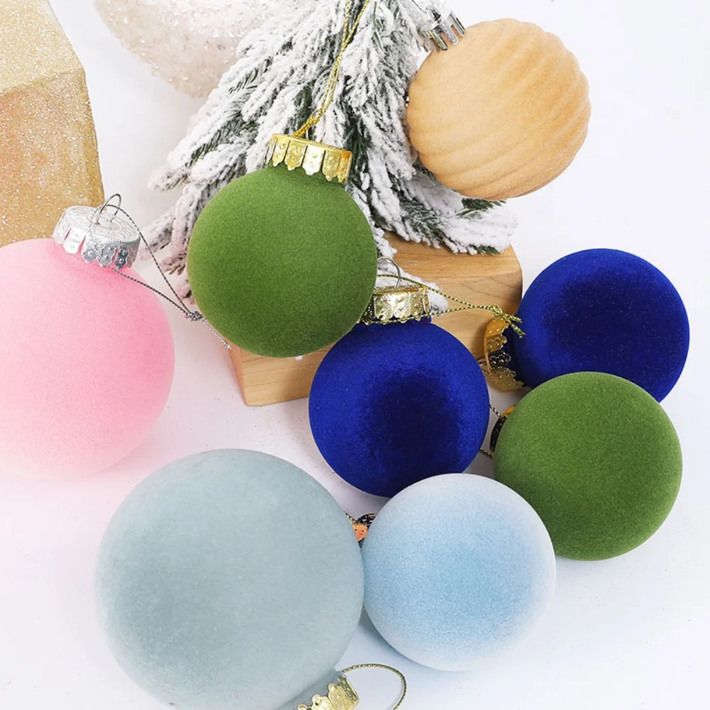 12Pcs/Box 6cm Christmas Balls Home Christmas Tree Ornaments Ball Xmas Hanging Pendants New Year Navidad Party Gift Decoration