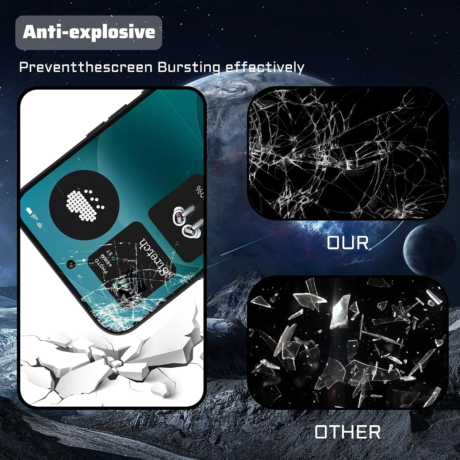 Premium Tempered Glass Screen Protector with 9H Hardness - No Bubble Installation, Available in Multi-Packs