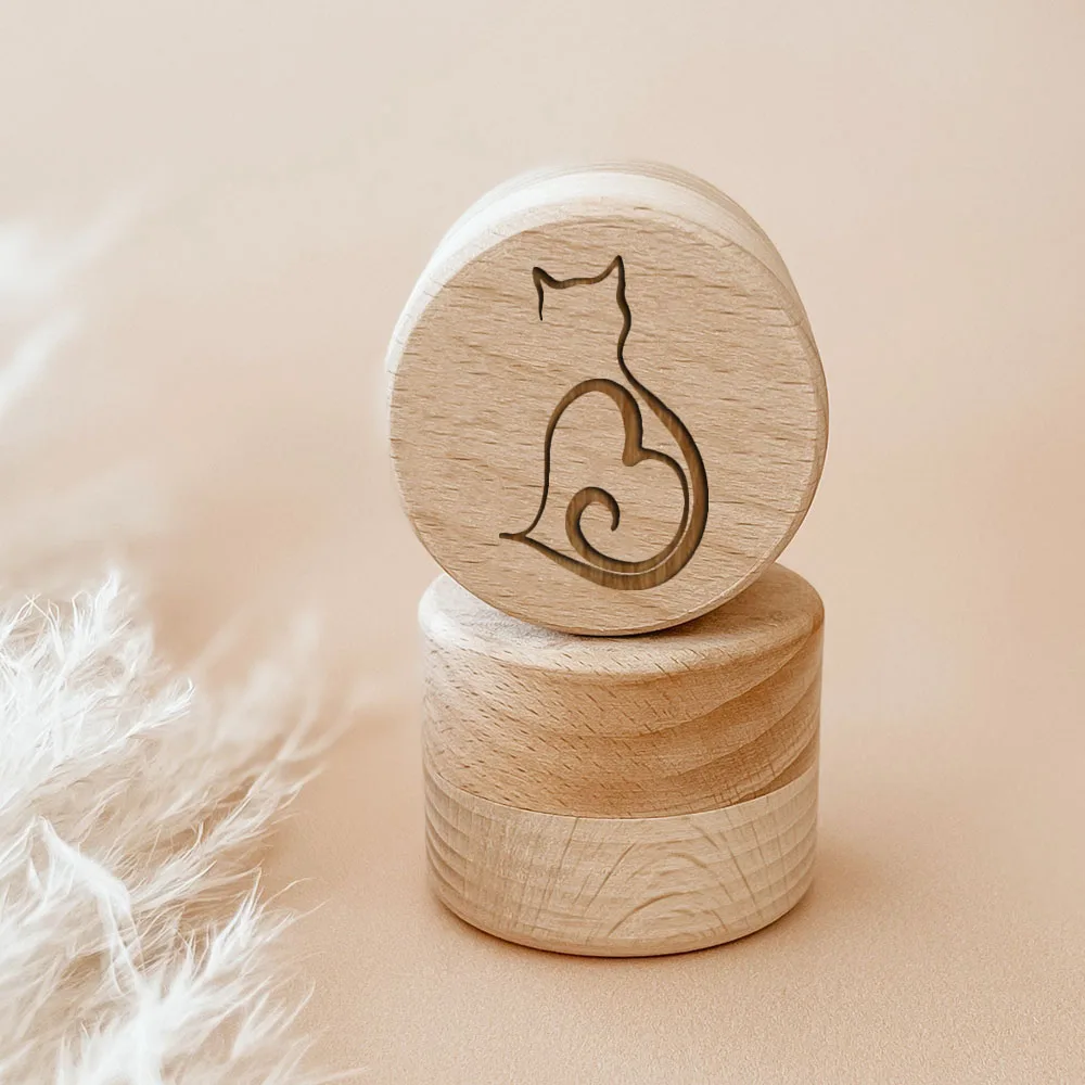 Urna Commemorativa Per Animali Domestici In Legno - Scatola Ricordo Per Ceneri E Peli - Foto 9