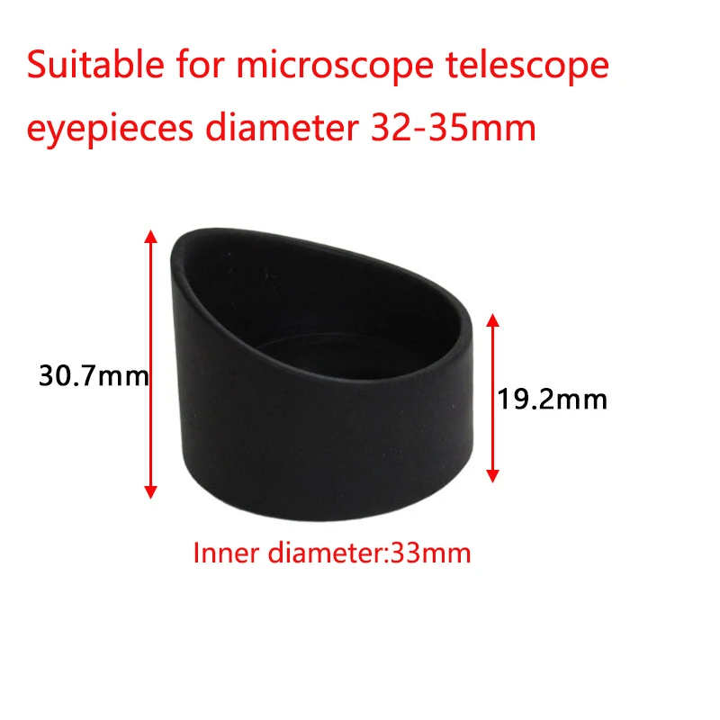 2PCS 34mm Inner Diameter Binocular Rubber Eyepiece Eye Guards Caps Cups Shield for 32-35mm Microscope Telescope Eyepiece
