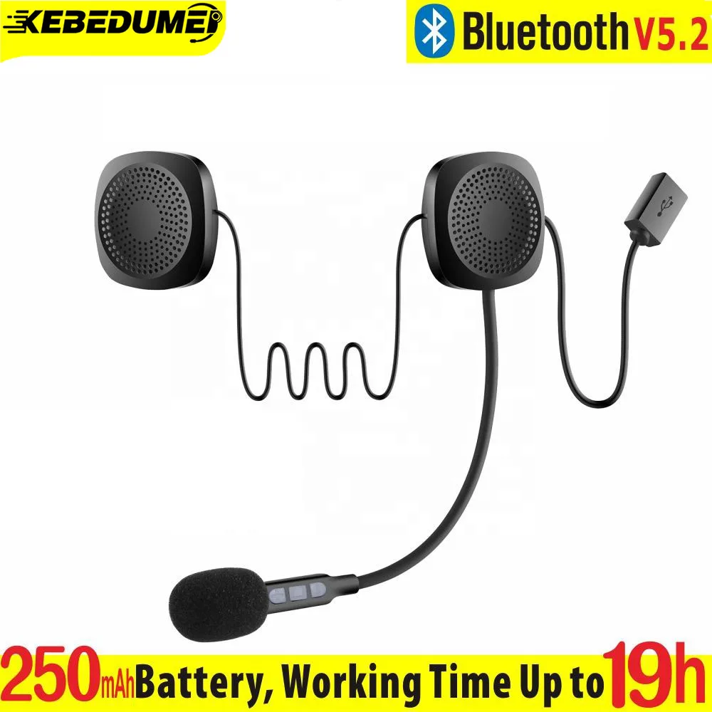 T2 Wireless Bluetooth Motorcycle Headset Helmet Speakers Earphone