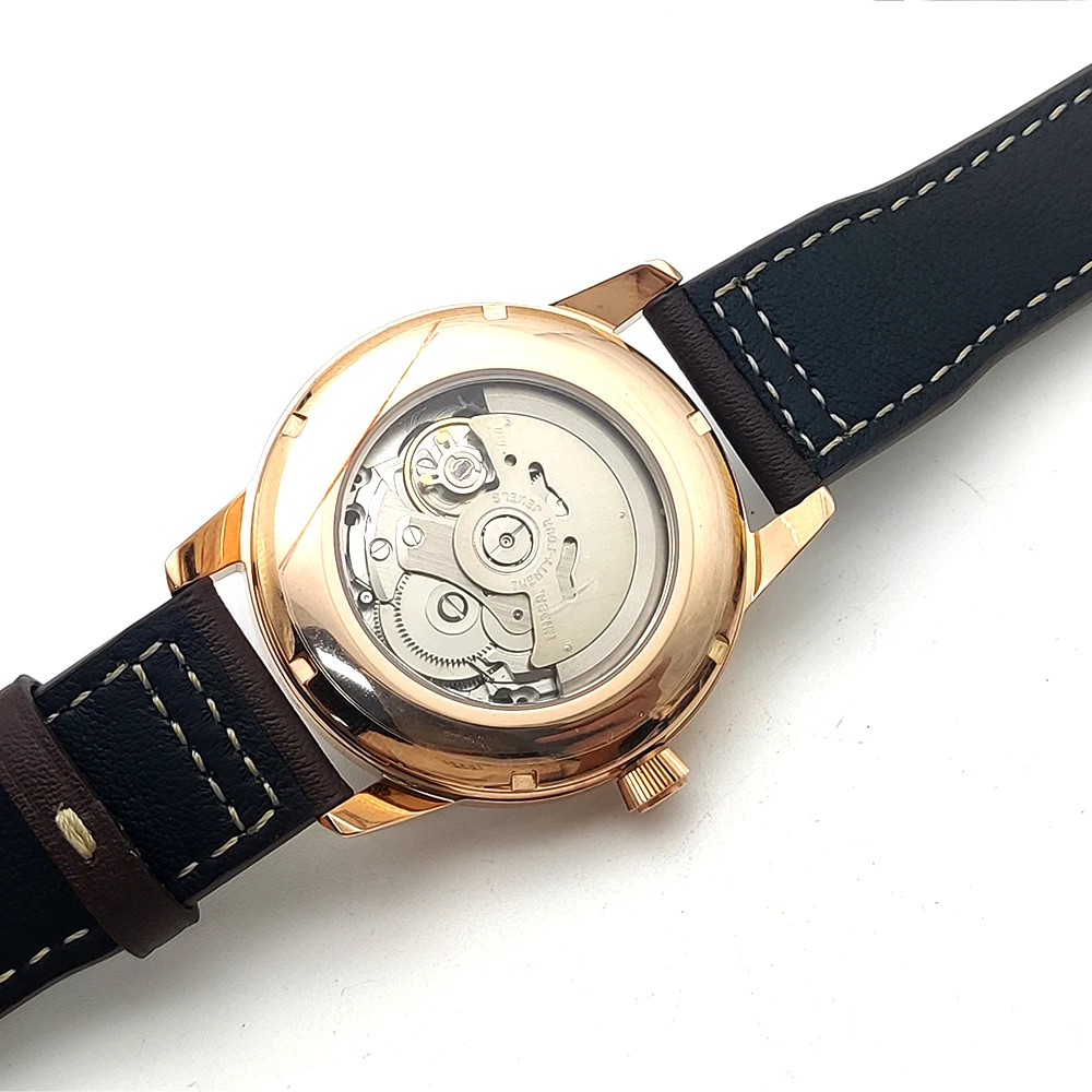 Men's Watch Luxury Business NH38 Mechanical Automatic Watch Sport Leather Waterproof Black Clock Relogio Masculino Cocktail dial