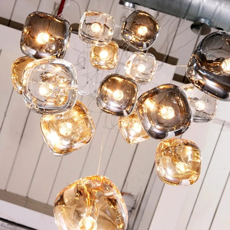 

Modern Nordic Led Ceiling Stair Chandelier Home Decor Indoor Lighting Fixture Living Room Bedroom Crystal Hanging Lamp Lustre