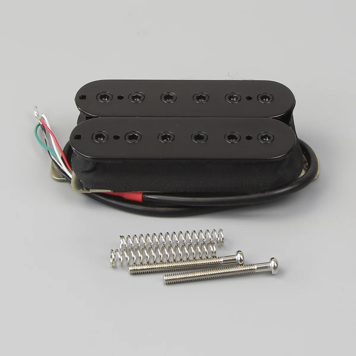 FLEOR Electric Guitar Alnico 5 Humbucker Neck Pickup Black 7K 4 Wires
