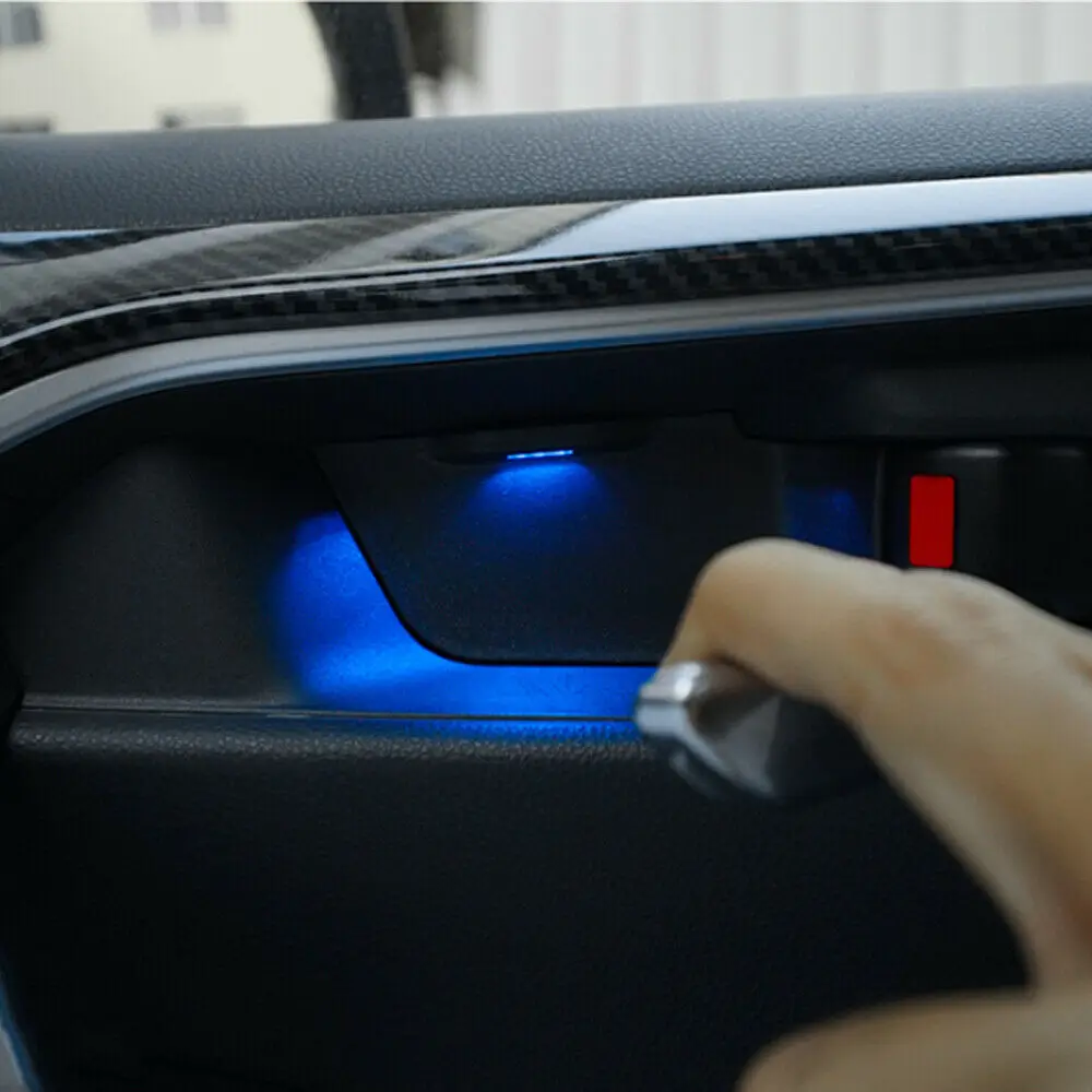 도어 볼 팔걸이 분위기 조명 인테리어 LED 블루 장식 도어 볼 핸들 프레임 조명 (도요타 RAV4 2020용)