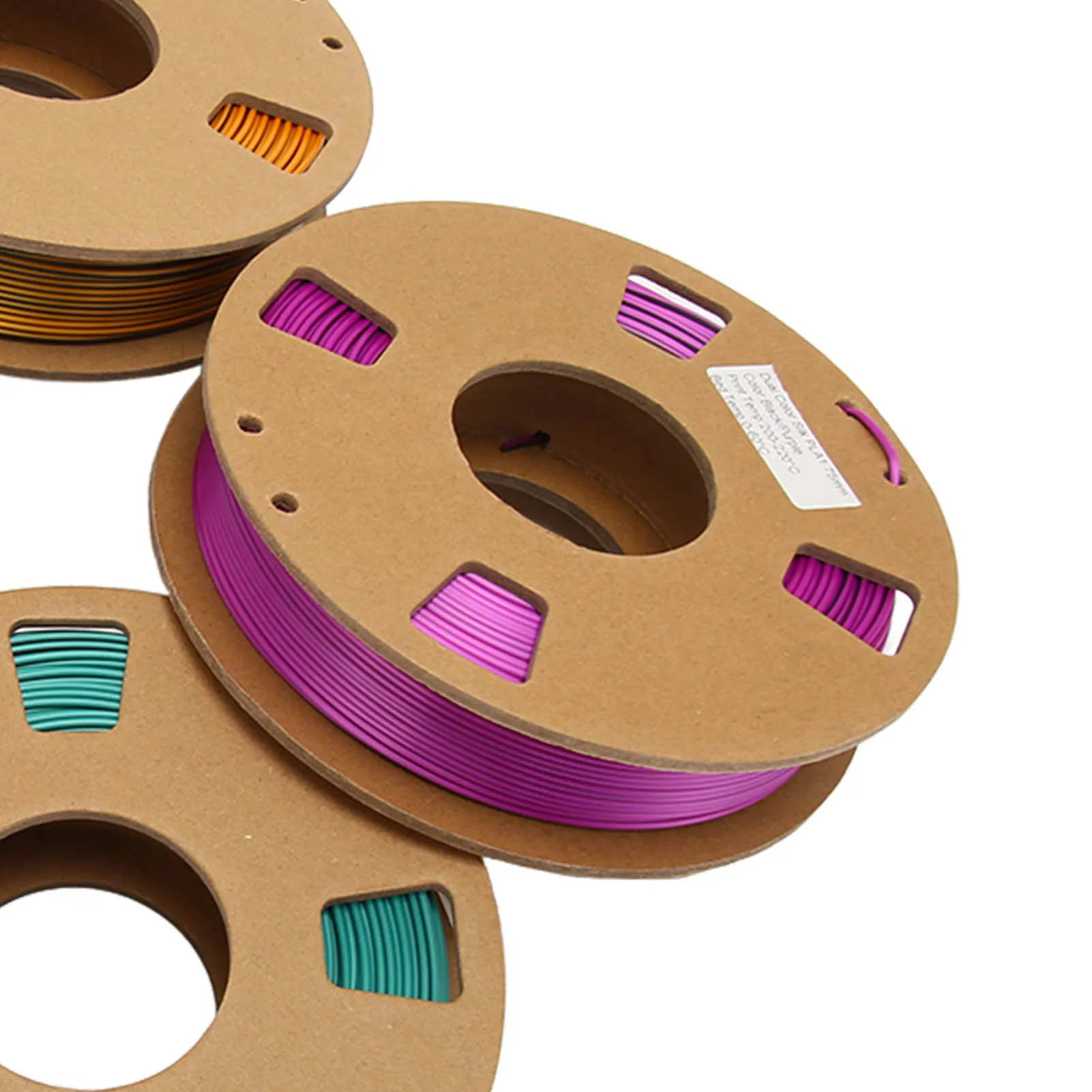 250g X 4Pcs D Printer Filament Dual Color 1.75mm 8.8oz Net Weight 200 to 220 Celsius PLA Filament for 3D Refilling Replacement